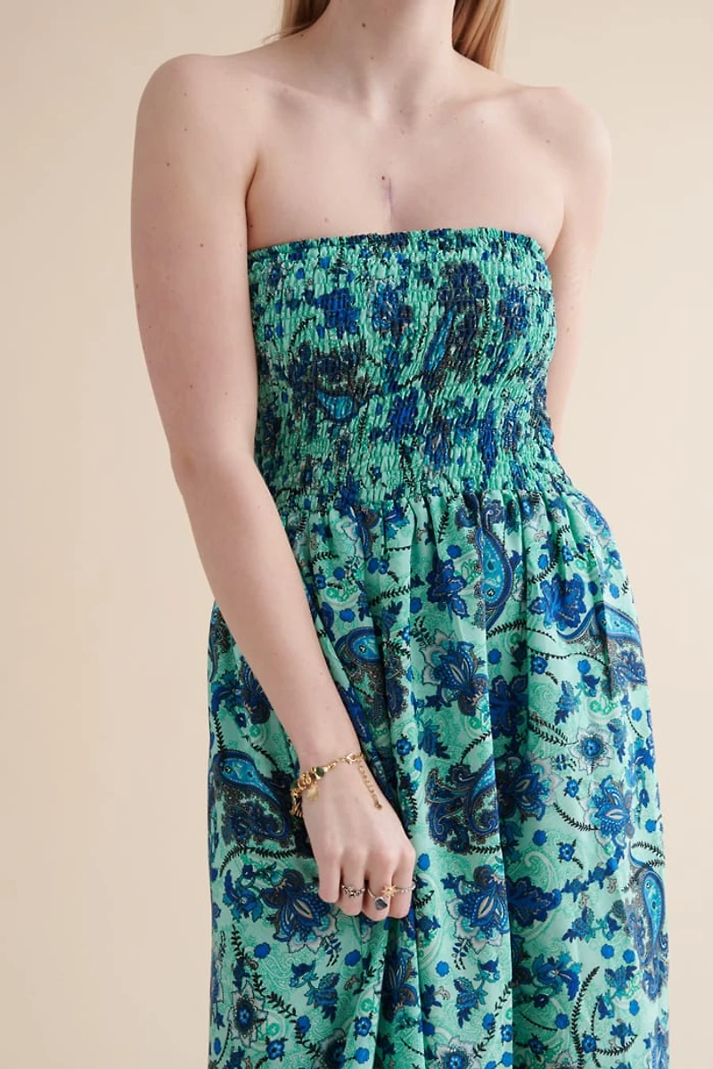 Buy Reversible Sari Tube Maxi Dress Online at Earthbound Trading
