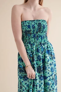 Buy Reversible Sari Tube Maxi Dress Online at Earthbound Trading