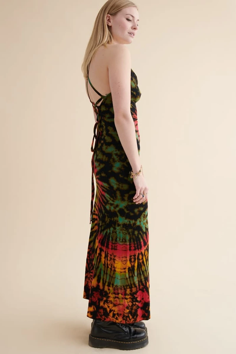 Handmade Thailand Tie Dye Maxi Dress