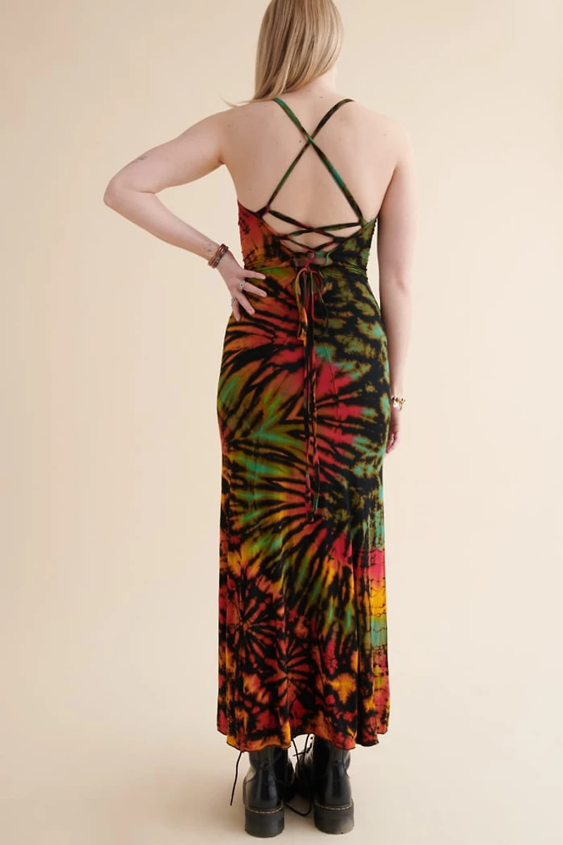 Handmade Thailand Tie Dye Maxi Dress