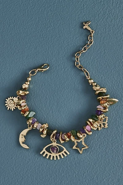 Mystic Eye Crystal Charm Bracelet