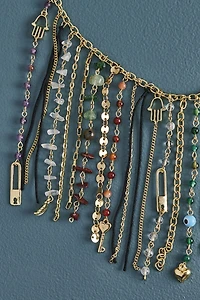 Buy Gold Multi Stone Chip Fringe Necklace Online at Earthbound Trading