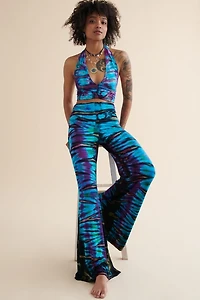 Buy Blue Artisan Tie Dye Palazzo Pants Online at Earthbound Trading