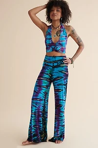 Buy Blue Artisan Tie Dye Palazzo Pants Online at Earthbound Trading