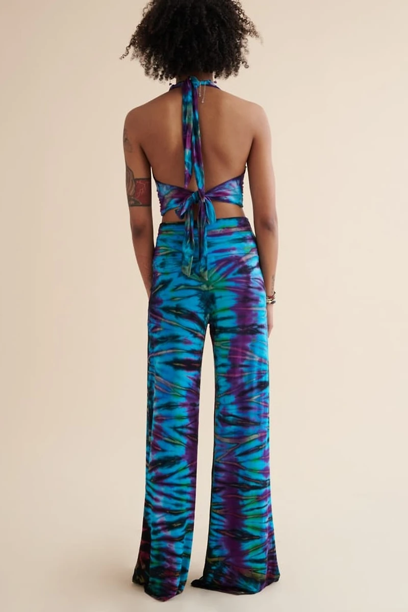 Buy Blue Artisan Tie Dye Palazzo Pants Online at Earthbound Trading