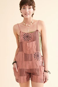 Buy Rose Stamp Patchwork Overalls Online at Earthbound Trading