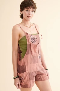 Buy Rose Stamp Patchwork Overalls Online at Earthbound Trading