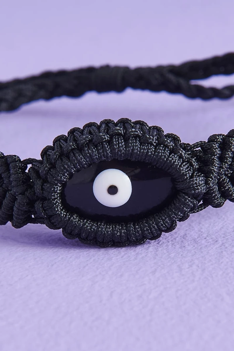 Buy Black Obsidian Evil Eye Braided Bracelet Online at Earthbound Trading