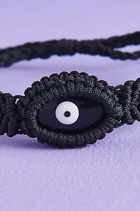Buy Black Obsidian Evil Eye Braided Bracelet Online at Earthbound Trading