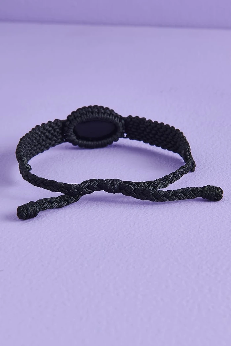Buy Black Obsidian Evil Eye Braided Bracelet Online at Earthbound Trading