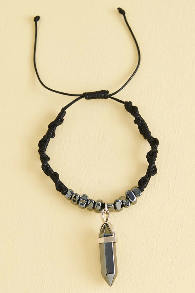 Buy Black Hematite Point Crystal Bracelet Online at Earthbound Trading