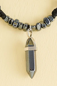 Buy Black Hematite Point Crystal Bracelet Online at Earthbound Trading