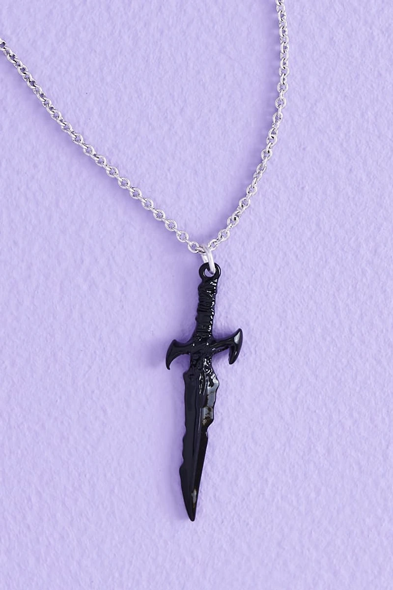 Buy Black Mini Dagger Necklace Online at Earthbound Trading