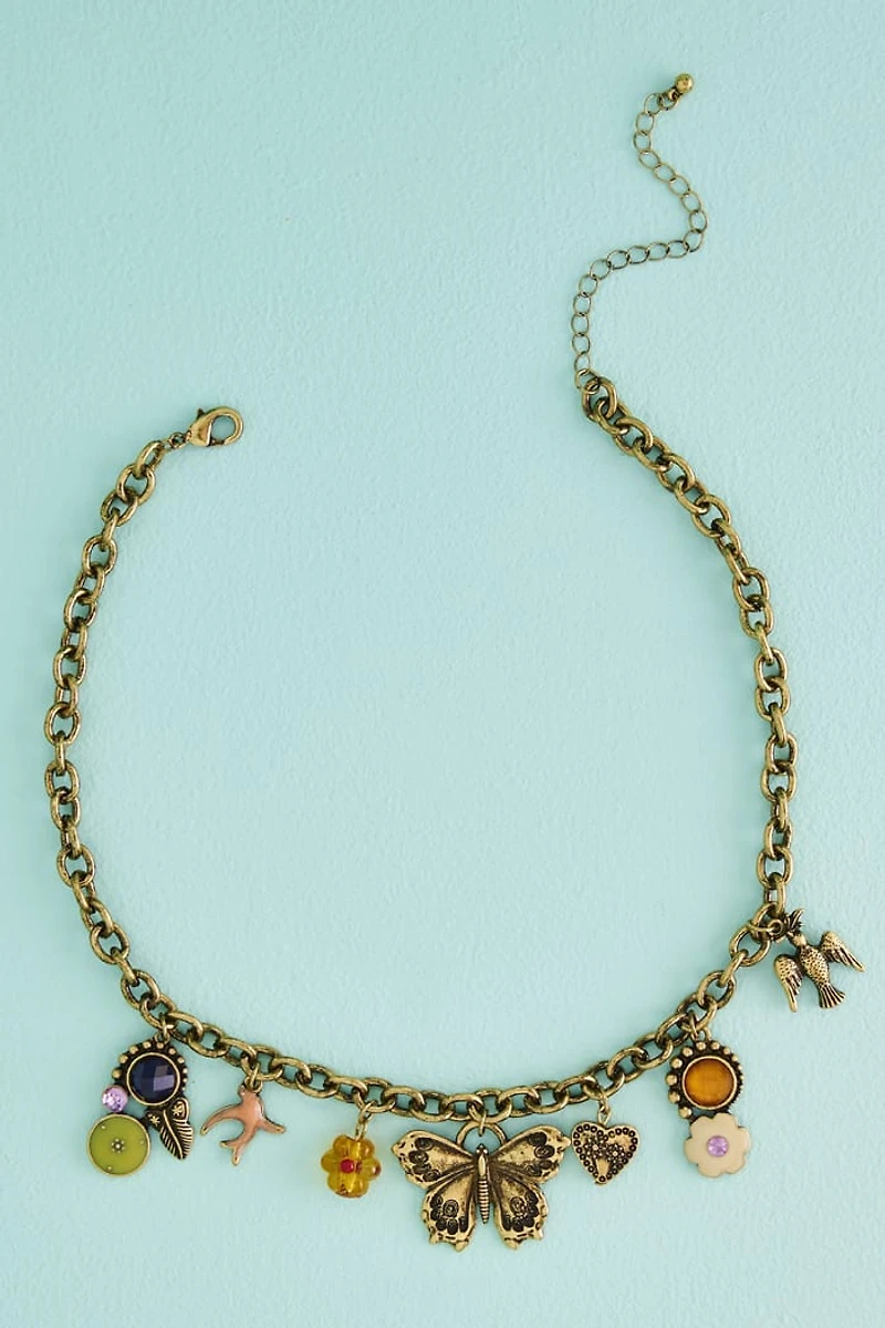 Buy Bronze Dainty Dove Charm Necklace Online at Earthbound Trading