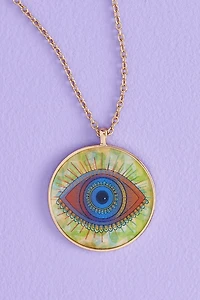 Buy Evil Eye Circular Hologram Necklace Online at Earthbound Trading