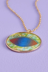 Buy Evil Eye Circular Hologram Necklace Online at Earthbound Trading