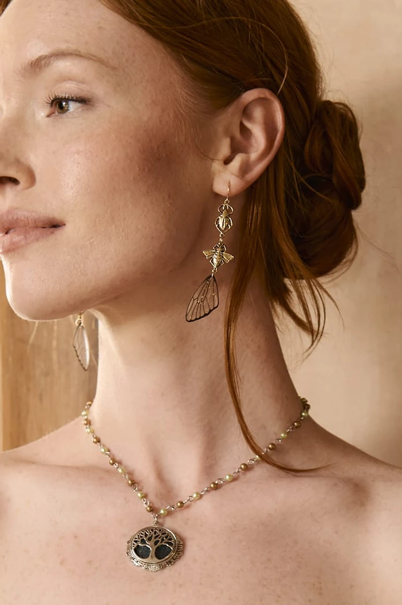 Buy Beetle Bee Wing Earrings Online at Earthbound Trading