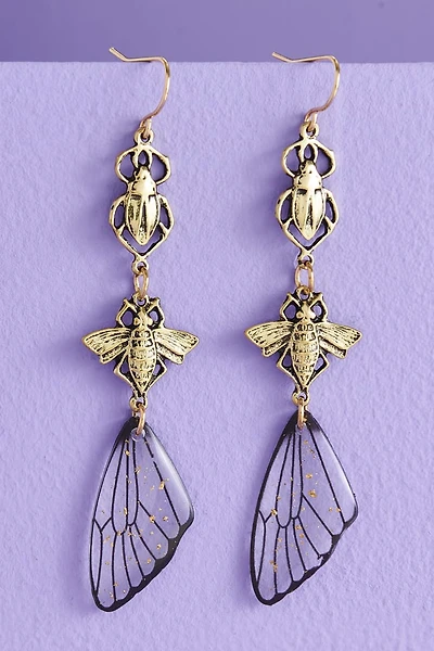 Buy Beetle Bee Wing Earrings Online at Earthbound Trading