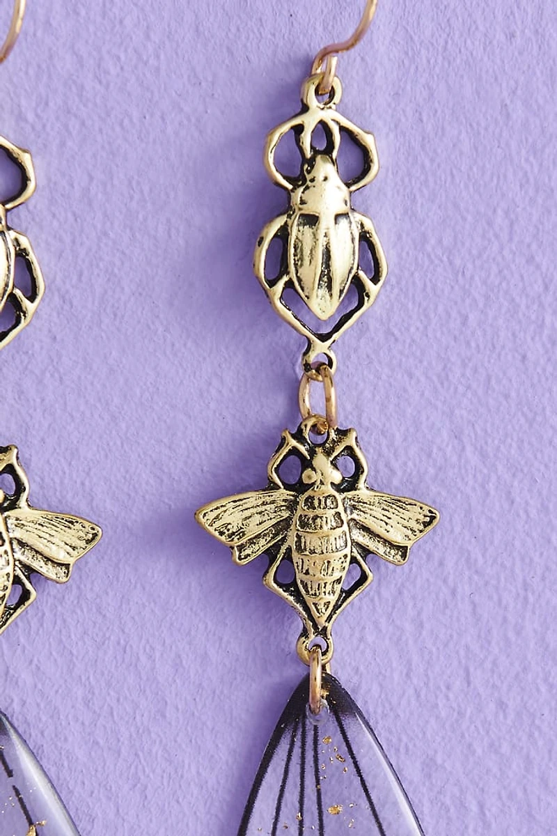 Buy Beetle Bee Wing Earrings Online at Earthbound Trading