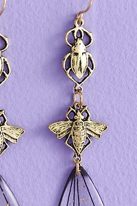 Buy Beetle Bee Wing Earrings Online at Earthbound Trading