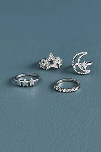 Buy Moonlit Glass Stone Ring Set Online at Earthbound Trading