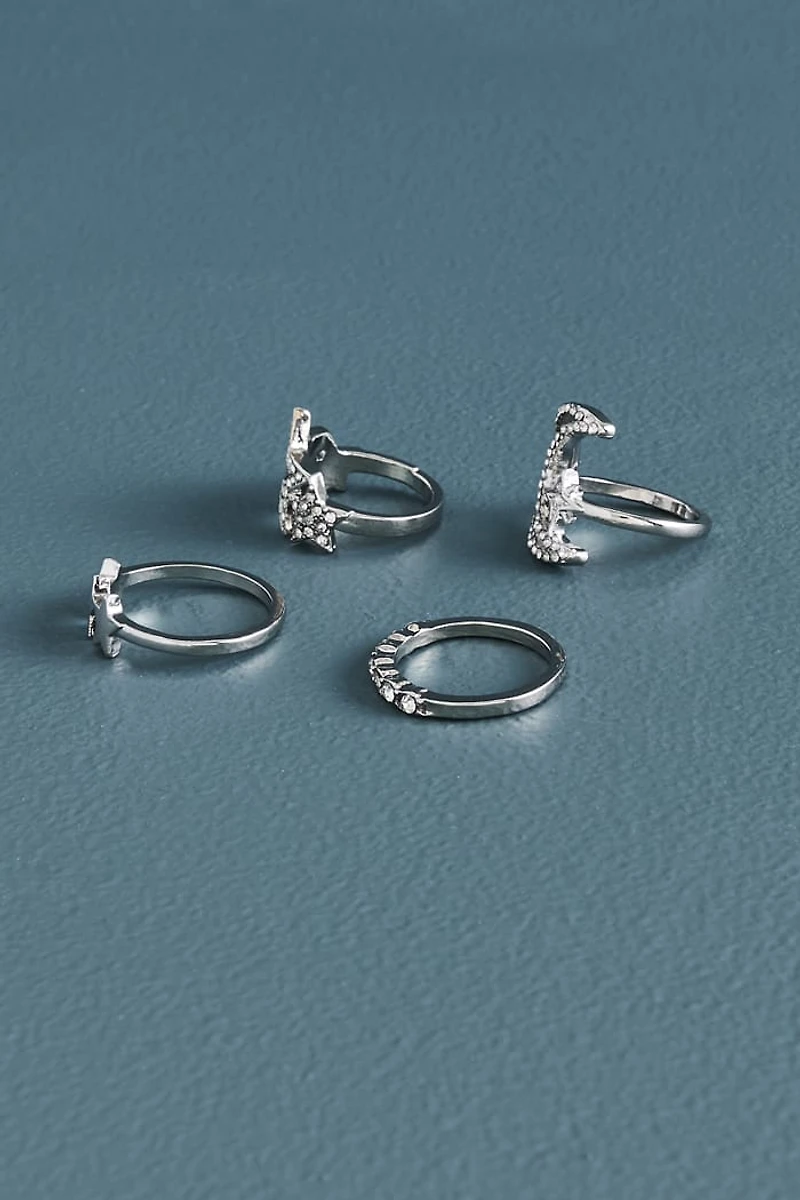 Buy Moonlit Glass Stone Ring Set Online at Earthbound Trading