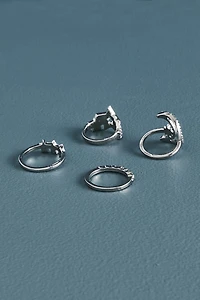 Buy Moonlit Glass Stone Ring Set Online at Earthbound Trading