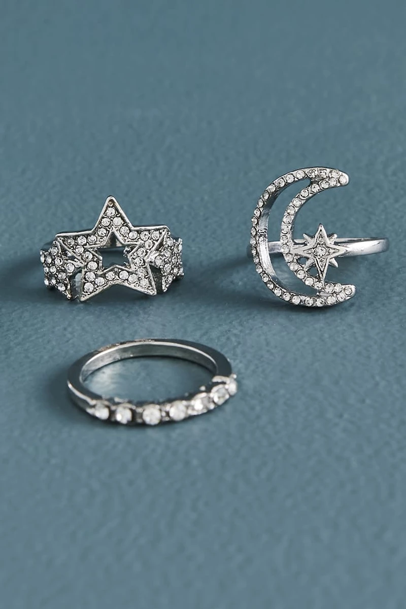 Buy Moonlit Glass Stone Ring Set Online at Earthbound Trading