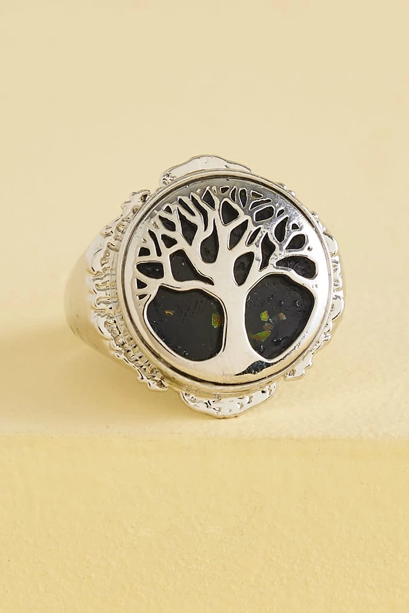 Buy Faux Moonstone Tolkien Tree Ring Online at Earthbound Trading
