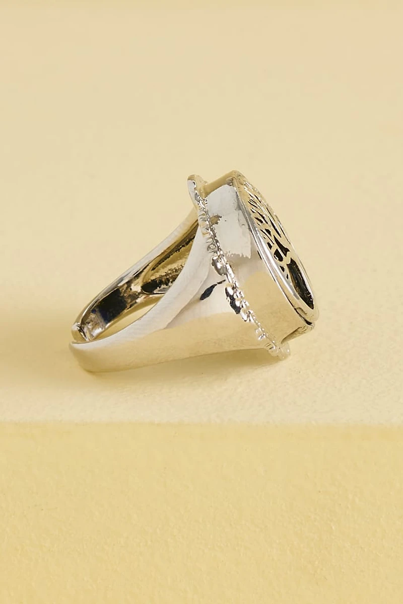Buy Faux Moonstone Tolkien Tree Ring Online at Earthbound Trading