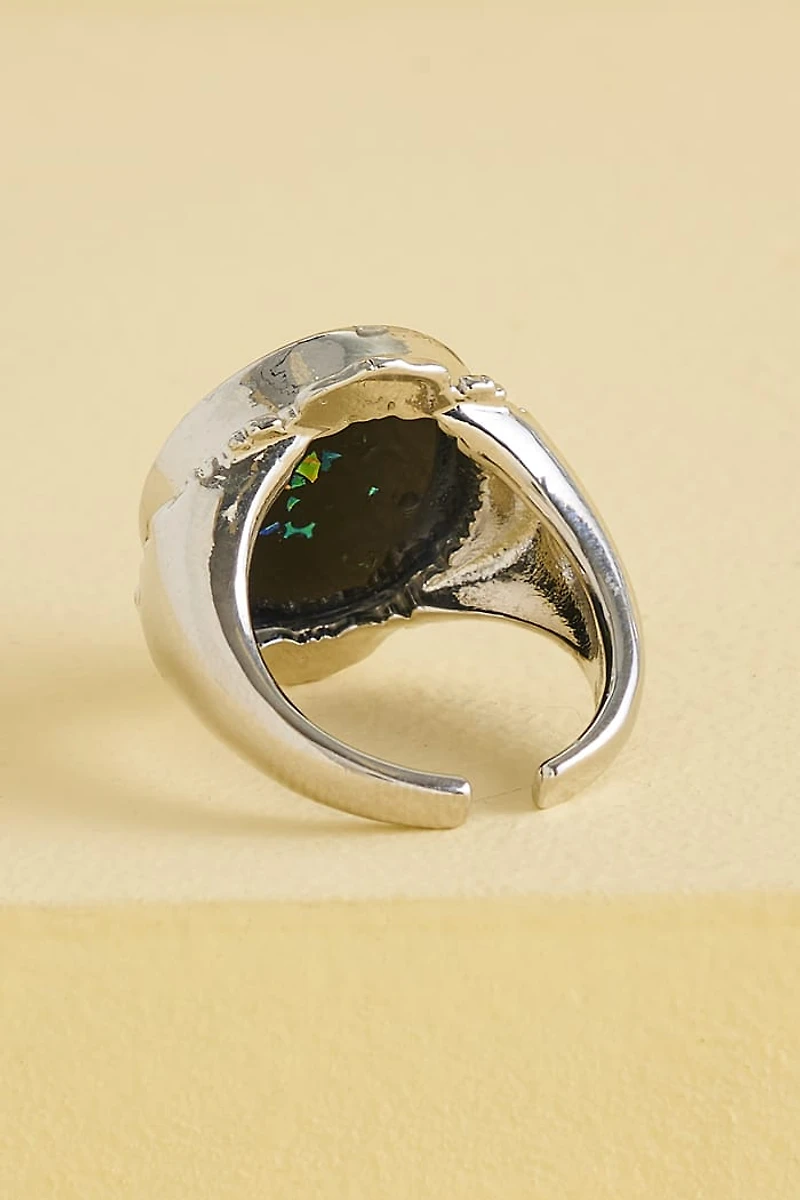 Buy Faux Moonstone Tolkien Tree Ring Online at Earthbound Trading