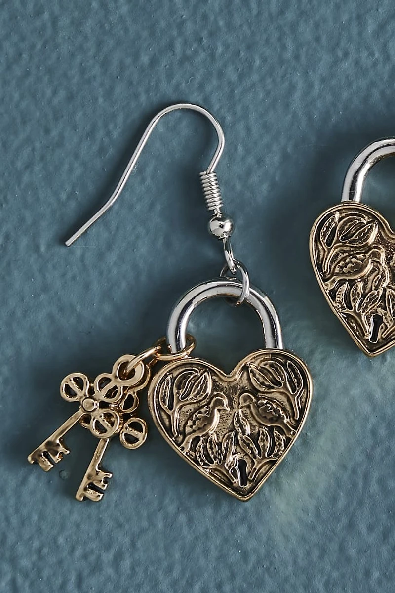Buy Floral Heart Locket Earrings Online at Earthbound Trading