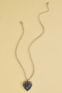 Buy Rose Blue Faux Stone Heart Necklace Online at Earthbound Trading
