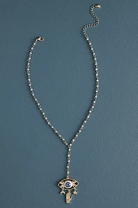 Buy Blue Evil Eye Charm Lariat Necklace Online at Earthbound Trading