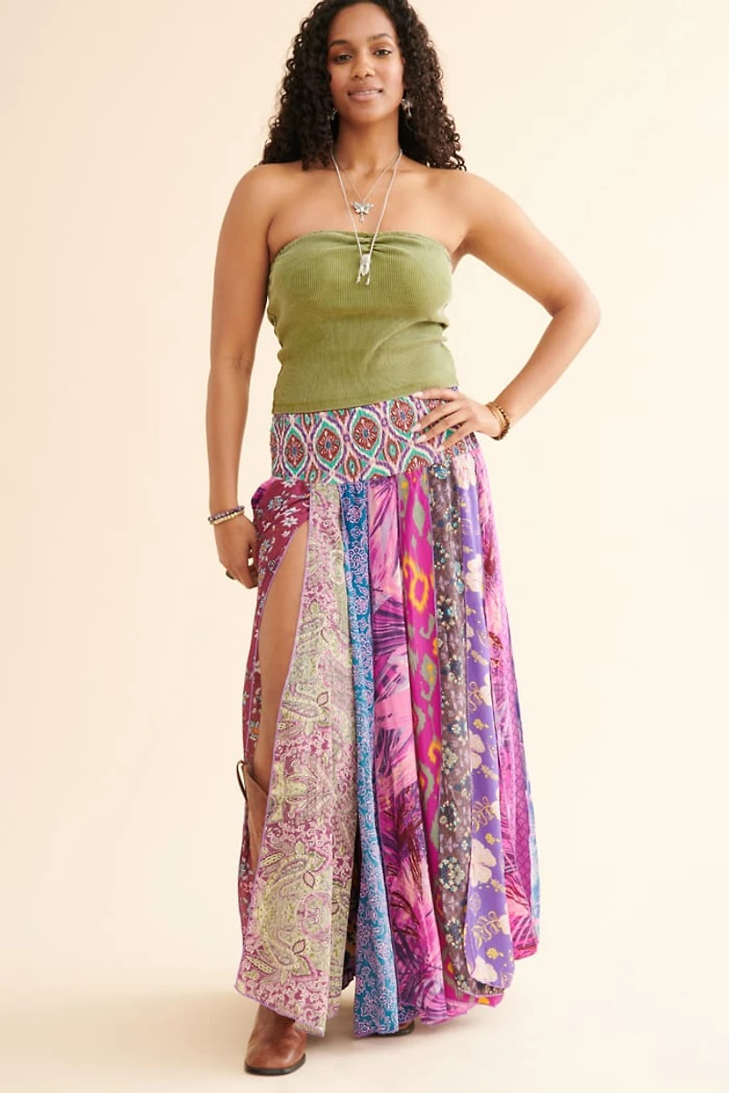Purple boho Fairy Skirt with Tassels - Shop Ethereal Styles