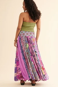Purple boho Fairy Skirt with Tassels - Shop Ethereal Styles