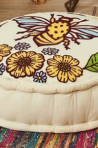 Buy Sunflower Honeybee Meditation Pouf Online at Earthbound Trading