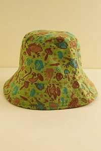 Get Green Frog Mushroom Bucket Hat - boho Hippie Festival Wear