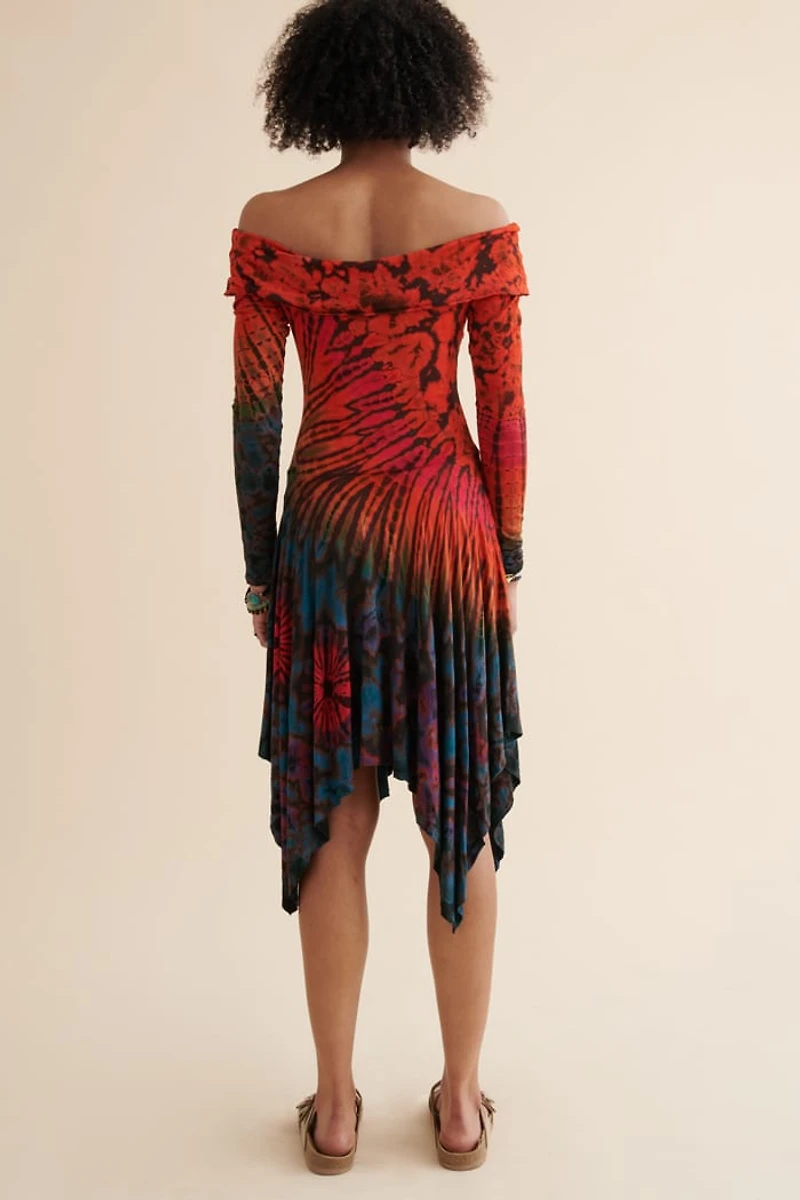 Express Yourself with Rainbow Artisan Tie Dye Fairy Dress - Shop Now