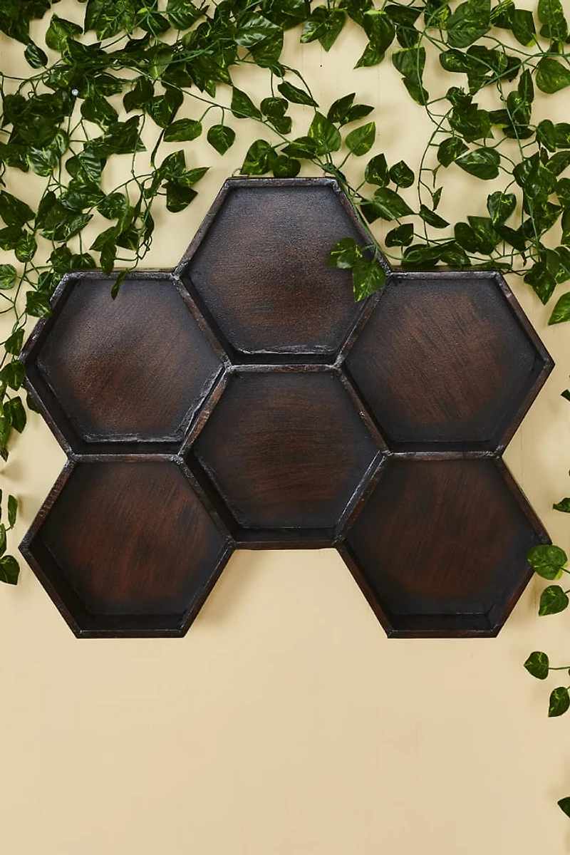 Buy Honeycomb Wood Shelf Online at Earthbound Trading