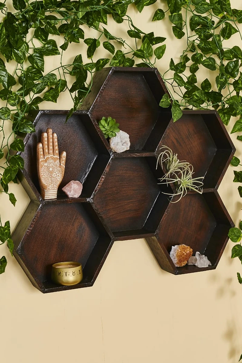 Buy Honeycomb Wood Shelf Online at Earthbound Trading