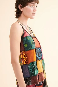 Buy Rainbow boho Assorted Patchwork Tank Online at Earthbound Trading