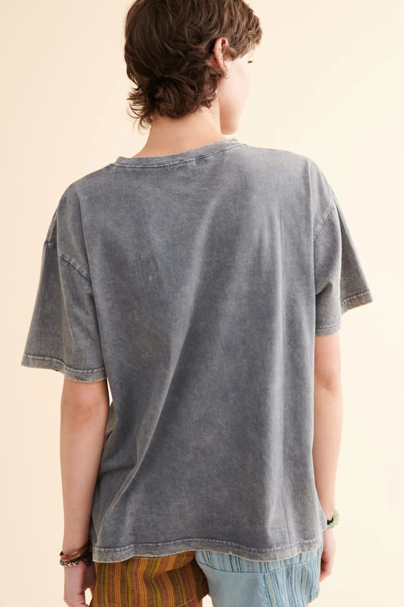 Grey Free Spirit Butterfly T-Shirt