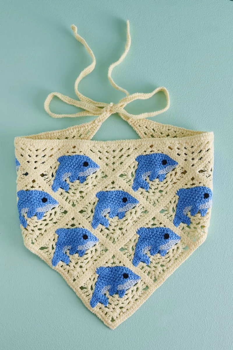 Buy Blue Dolphin Hair Scarf Online at Earthbound Trading
