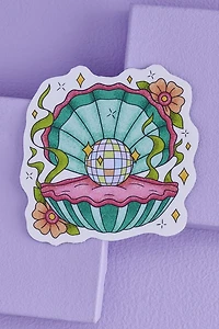 Buy EBX Holographic Disco Clam Sticker Online at Earthbound Trading