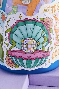 Buy EBX Holographic Disco Clam Sticker Online at Earthbound Trading