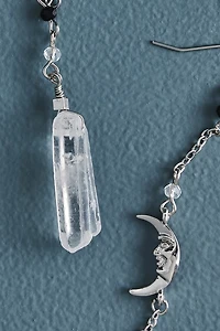 Buy Quartz Crescent Moon Mixed Earrings Online at Earthbound Trading