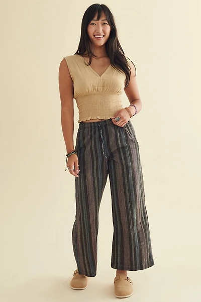 Rainbow Striped Straight Leg Pants