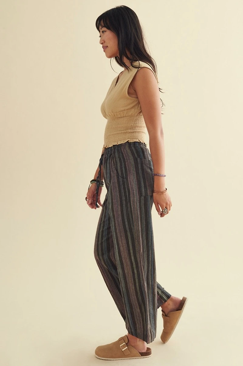 Rainbow Striped Straight Leg Pants