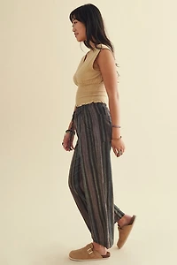 Rainbow Striped Straight Leg Pants